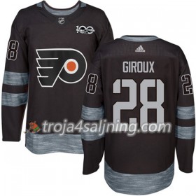Philadelphia Flyers tröja Claude Giroux 28 1917-2017 100th Anniversary Adidas Svart Authentic - NHL Tröjor Herr